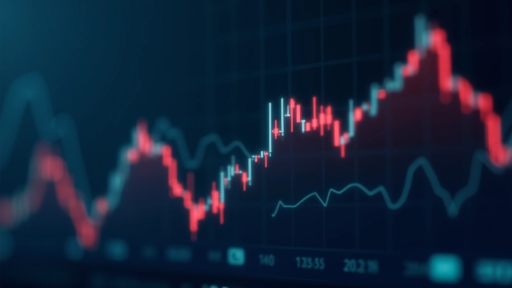Stabilní ekonomický graf bez výrazných změn, horizontální trend linie